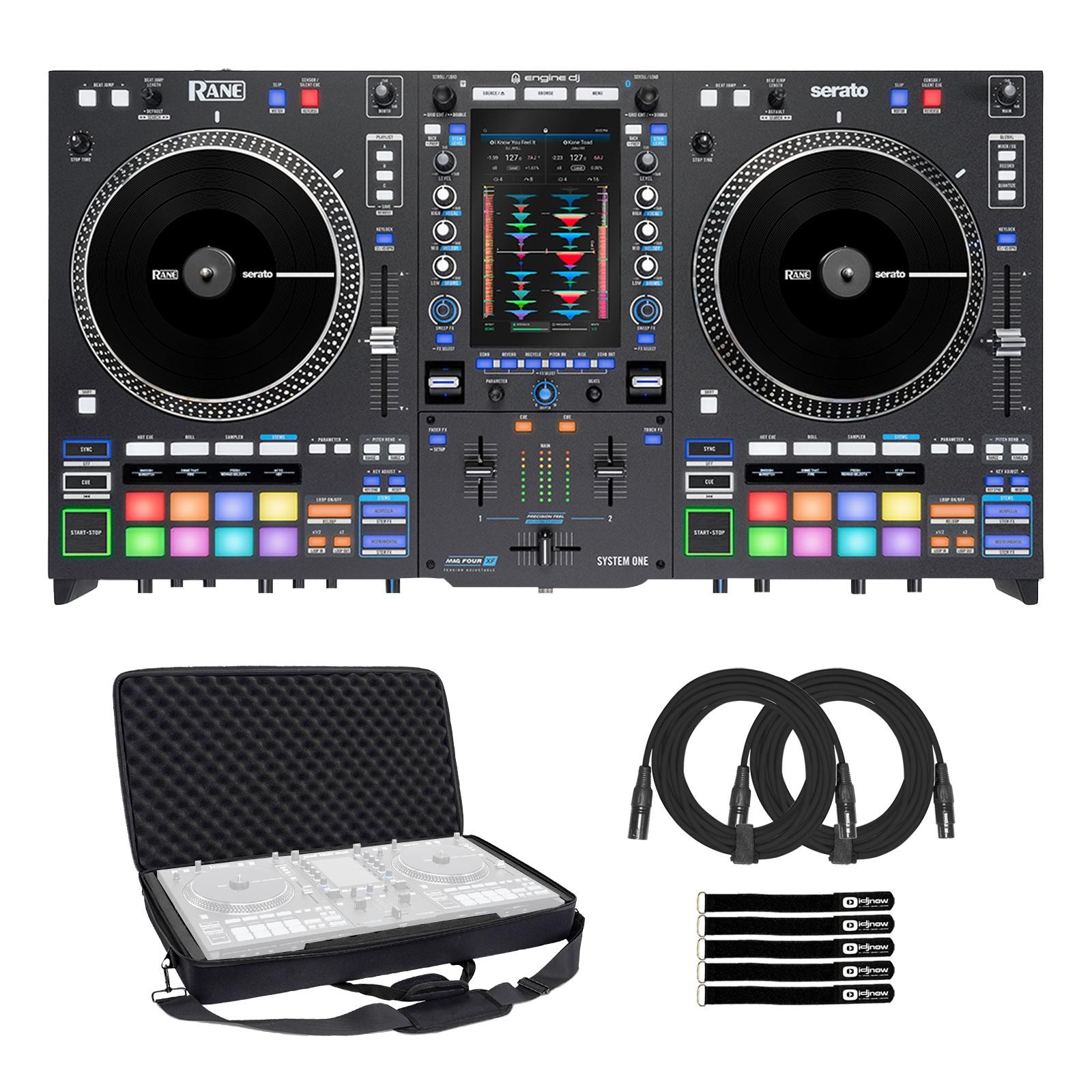 Rane SYSTEM ONE All-in-One Motorized Platters Stems Standalone DJ System w Bag