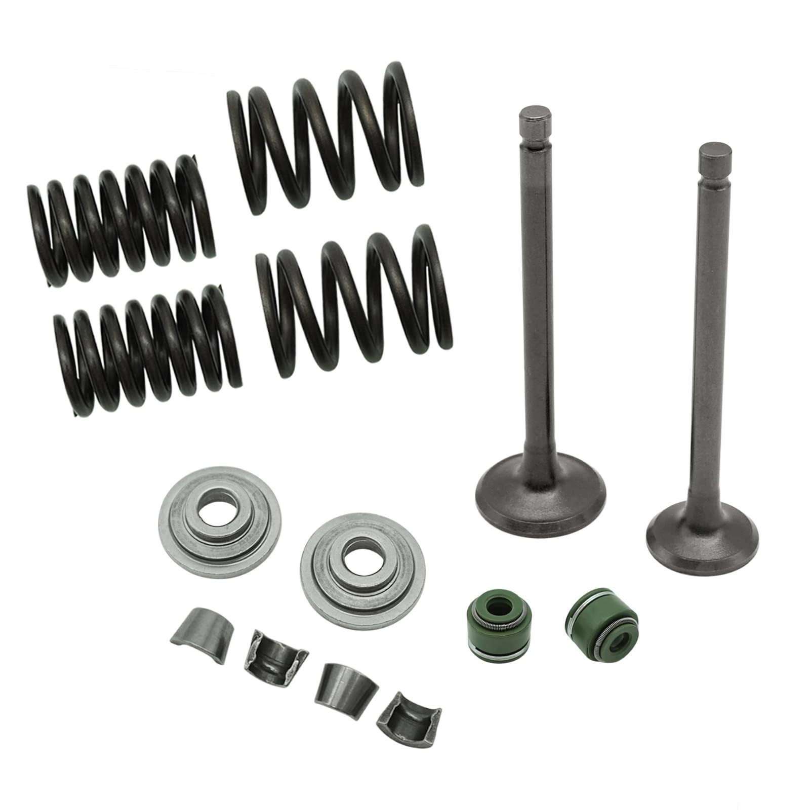 Intake Exhaust Engine Valves Seals Springs Kit for Honda XR75 XR80 XR100 XL75...