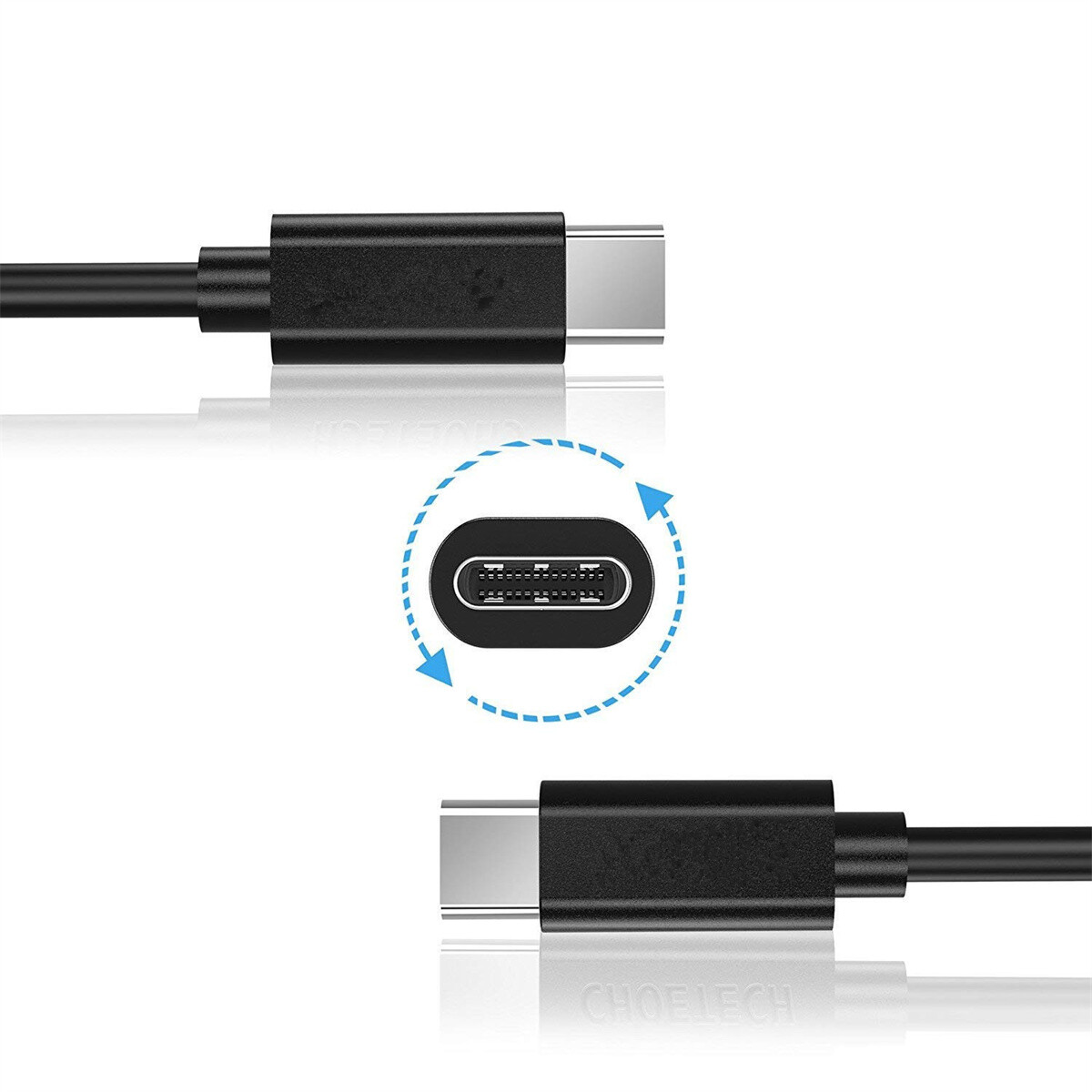 USB-C to USB C Type-C Fast Charging Data SYNC Charger Cable Cord 3/6/10FT LONG