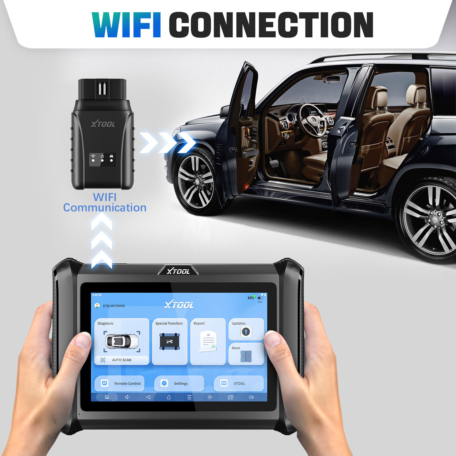 2024 Newest XTOOL D7 WIFI Car Diagnostic Tool Full System Scanner Active Test