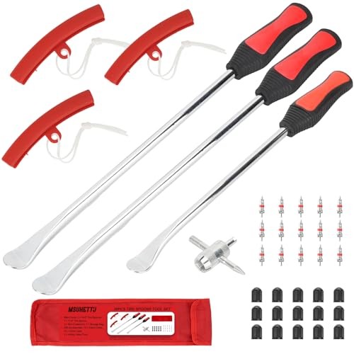 38PCS Tire Spoons Tool Set, Premium Tire Irons Tire Changing Kit with 14.5" &