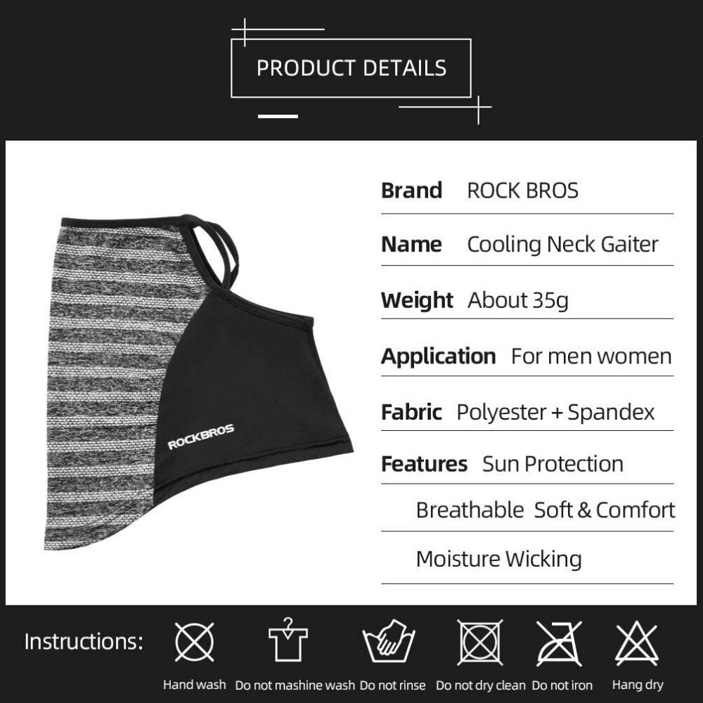 Balaclava Neck Tube Scarf Bandana Head Face Cover Neck Gaiter Ear Loops Headwear