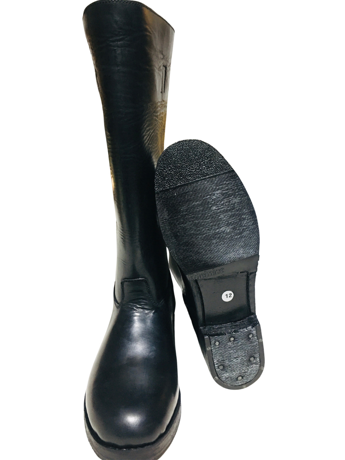 German WW2 Wachbataillon Jack Boots – Army Post War Black Leather Boot All Sizes