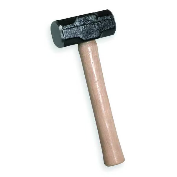 Westward Sledge Hammer,3 lb.,15-1/4in OAL,Hickory 4YR67 Westward 4YR67