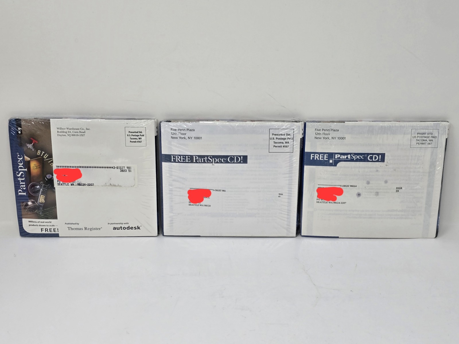 PartSpec Edition 4.0, 4.5, & 5.0 CD-ROM CAD Software Bundle - New & Sealed