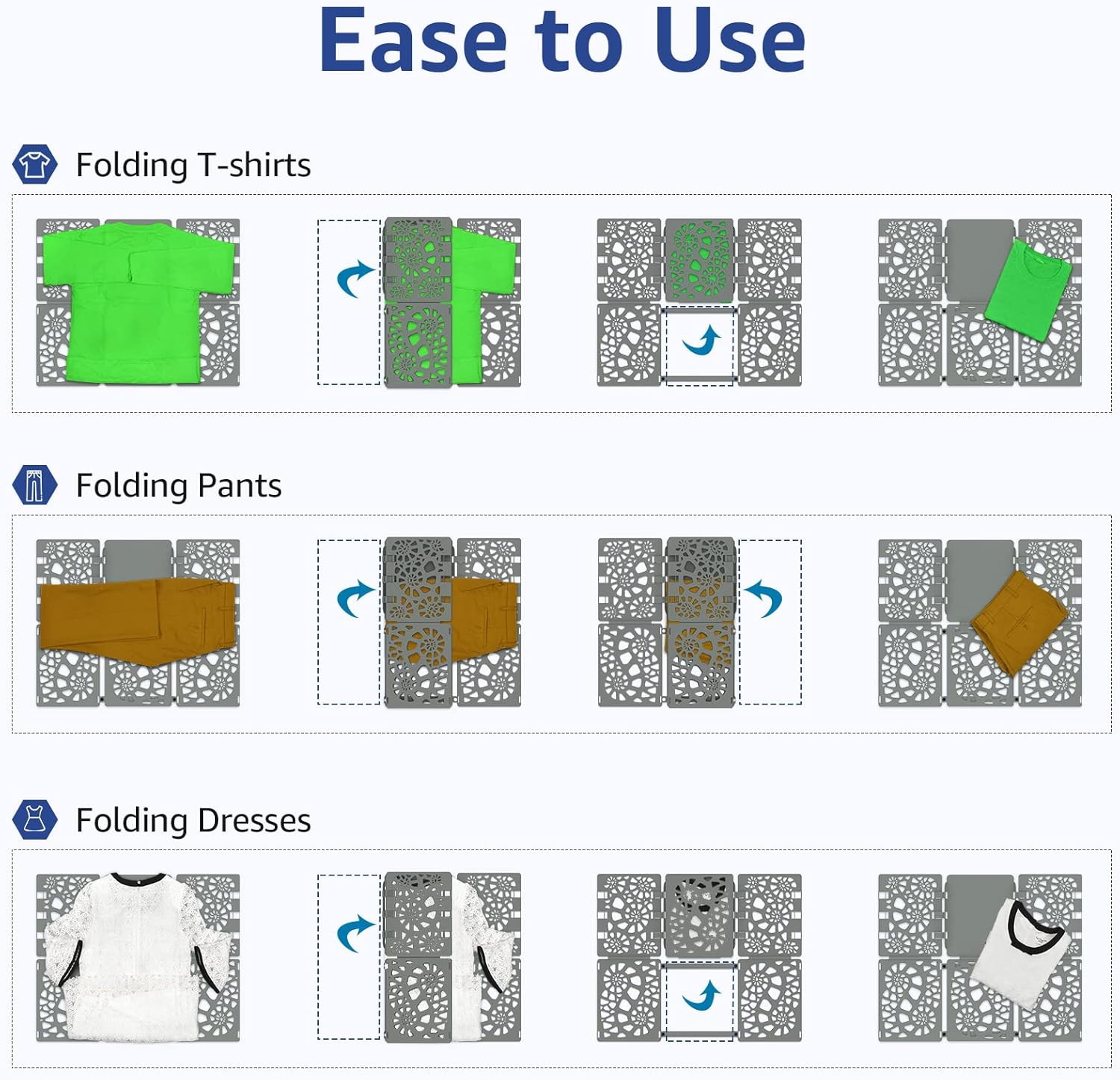 Shirt Folder Board V2 - Durable Plastic Clothes Folding Board Tshirt Organizer T