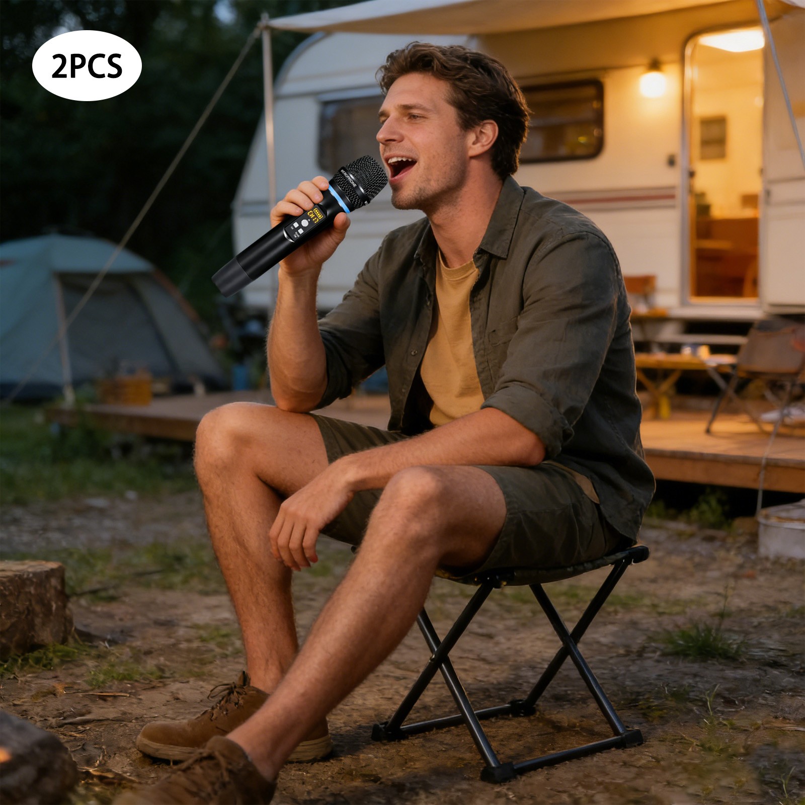 Microphone With Bluetooth Rechargeable Handheld Karaoke Bluetooth Microphone
