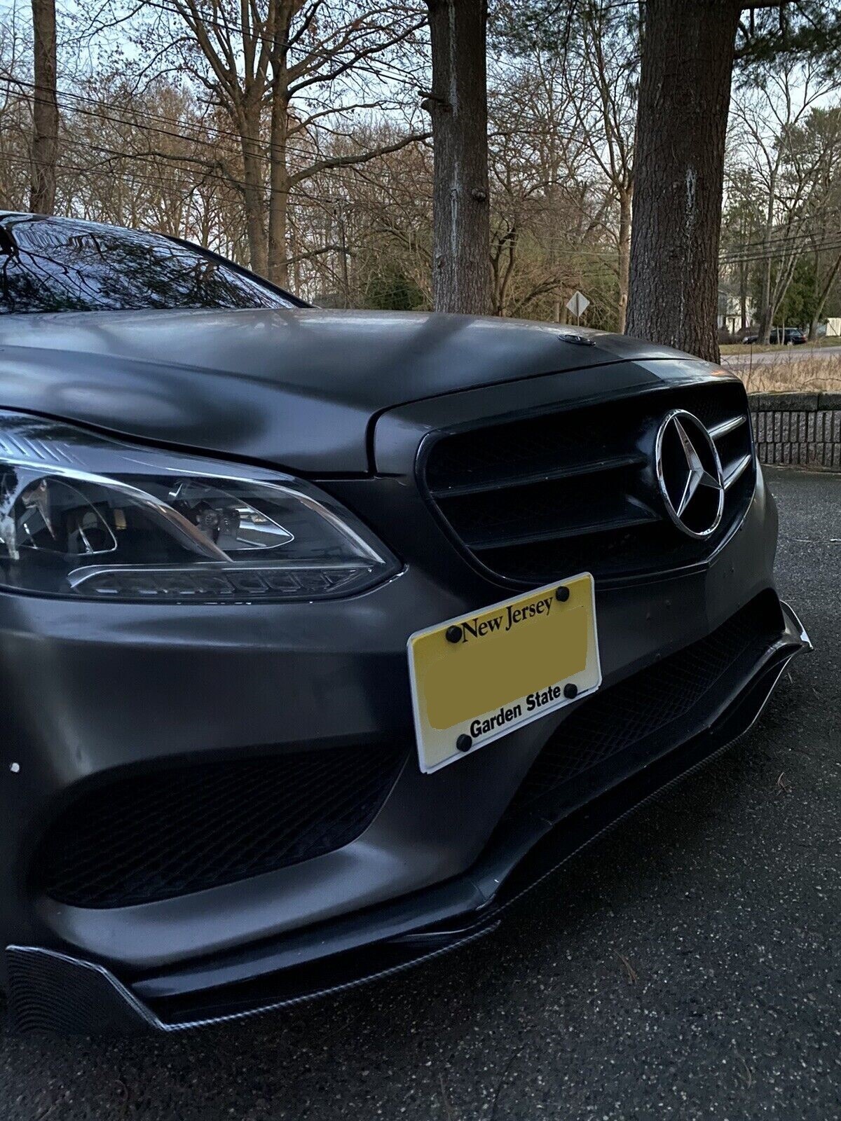 Bumper Tow Hook License Plate Mount Bracket for Mercedes E-Class W212 2010-2013