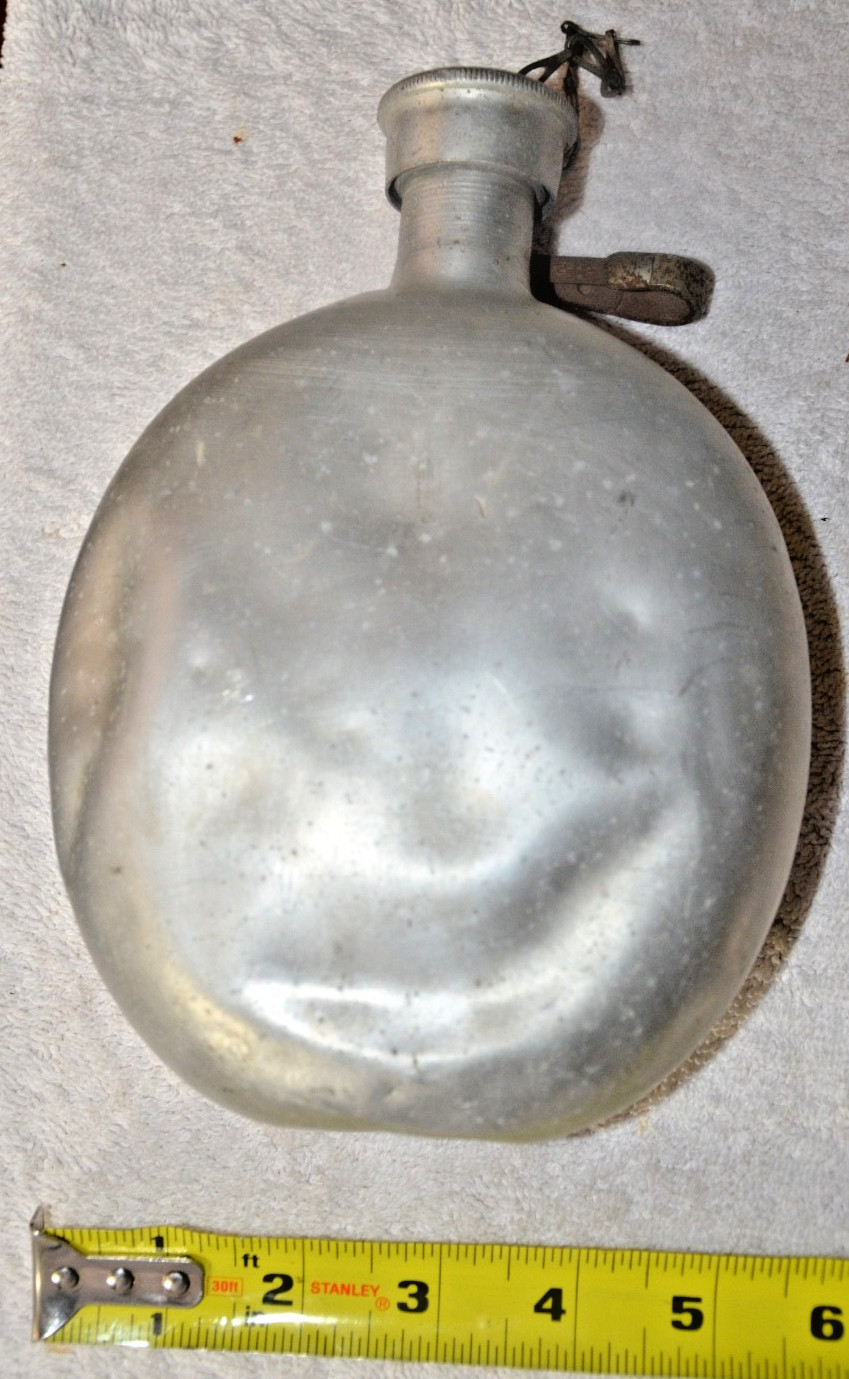 WW2 German Aluminium Canteen Water Flask Stamp