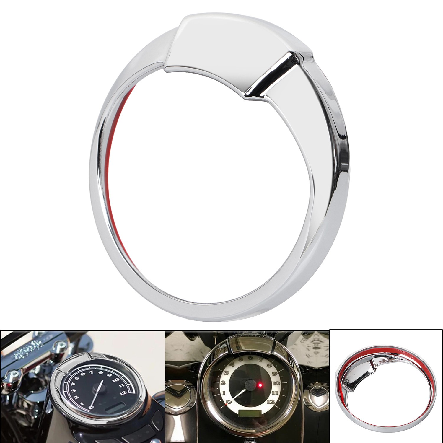 5" Speedometer Gauge Trim Bezel Fit for Harley Dyna Softail Springer EFI FXSTSI