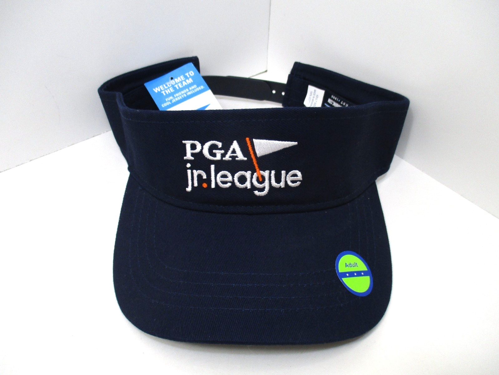 Garb PGA Jr. League Adult Dark Blue Golf Visor Embroidered Adjustable Snapback