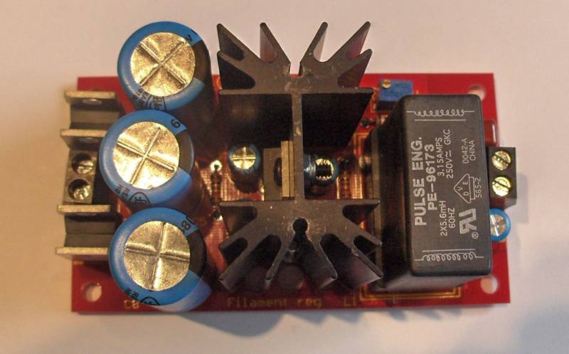 DIY PCB -2x Regulated DC power supply / filament supply