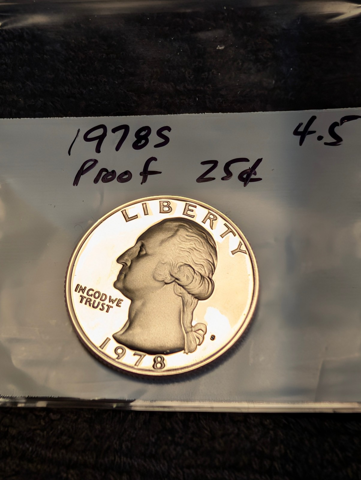1978-S Proof Washington Quarter  ** From Proof Set **