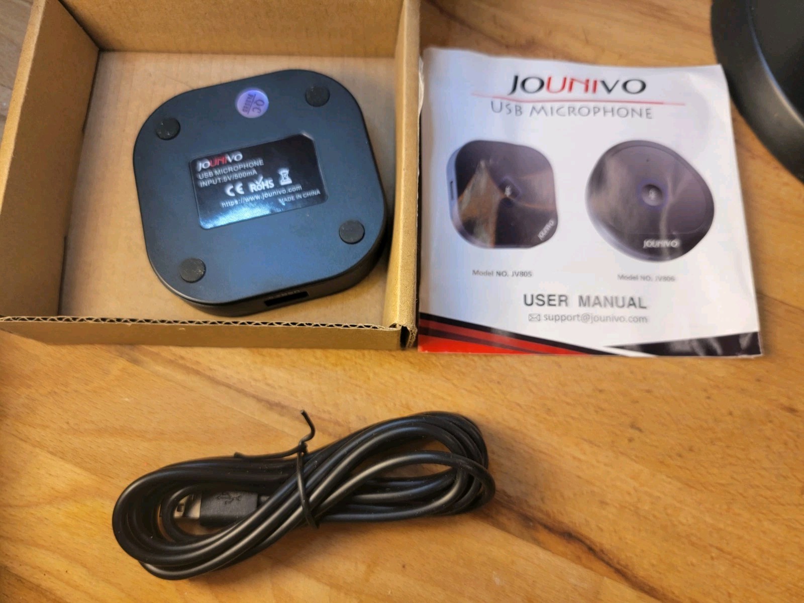 Microphone USB Hub Online Class Video Chat Jounivo JV805 Windows Mac Playst Chat