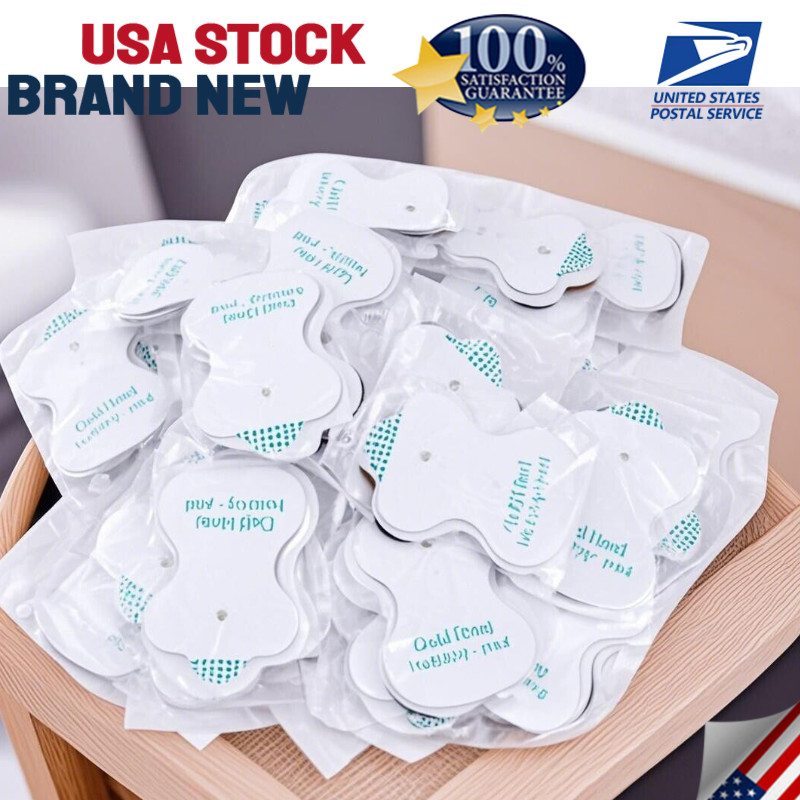 For Massager & Electrode Pads TENS Unit 50PCS Snap On Replacement Pads NEW