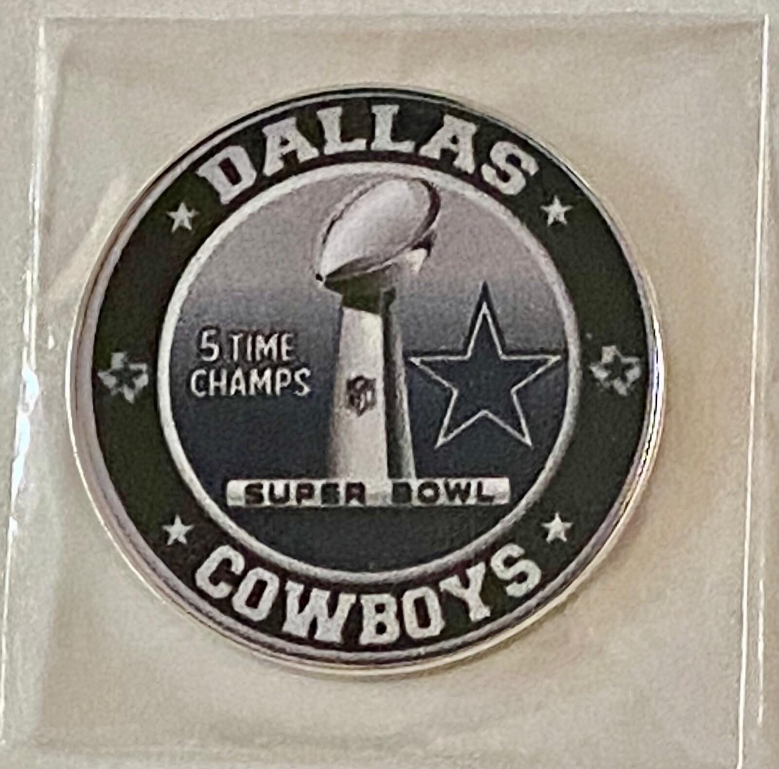 Dallas Cowboys - Super Bowl Champions -NFL  Pro size 32mm Slim -Golf Ball Marker