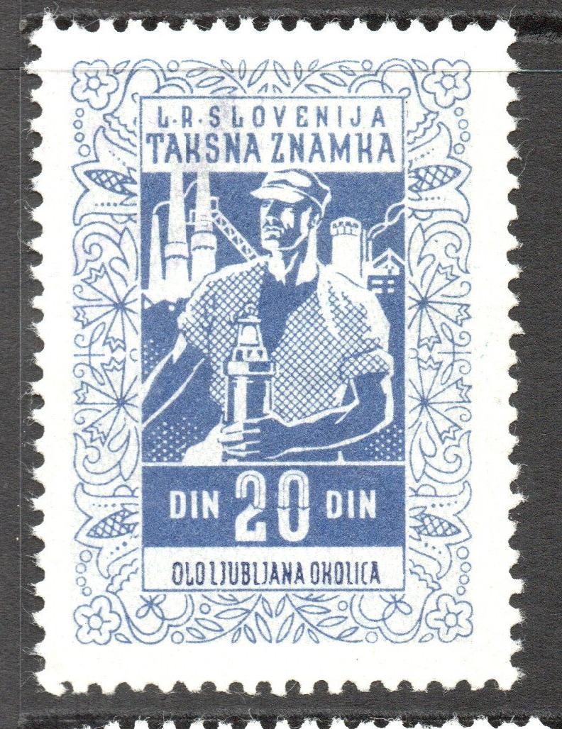 Yugoslavia 20d Revenue Ljubljana Used - S62848