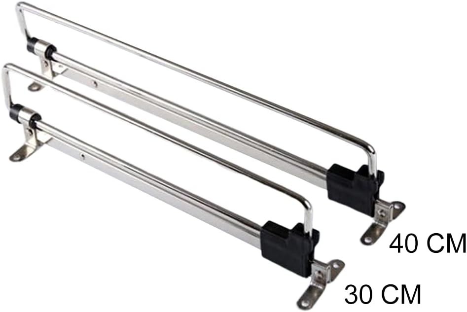 Heavy Duty Retractable Wardrobe Closet Pull Out Rod Hanger Trousers Pull Out