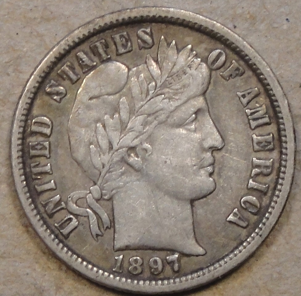 1897-O Barber Dime 10c XF as Pictured L2