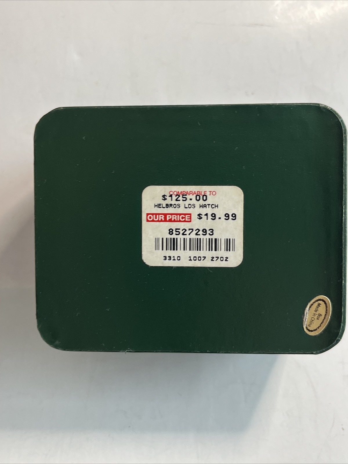 Vintage HELBROS Green LDS HARD SHELL DISPLAY BOX