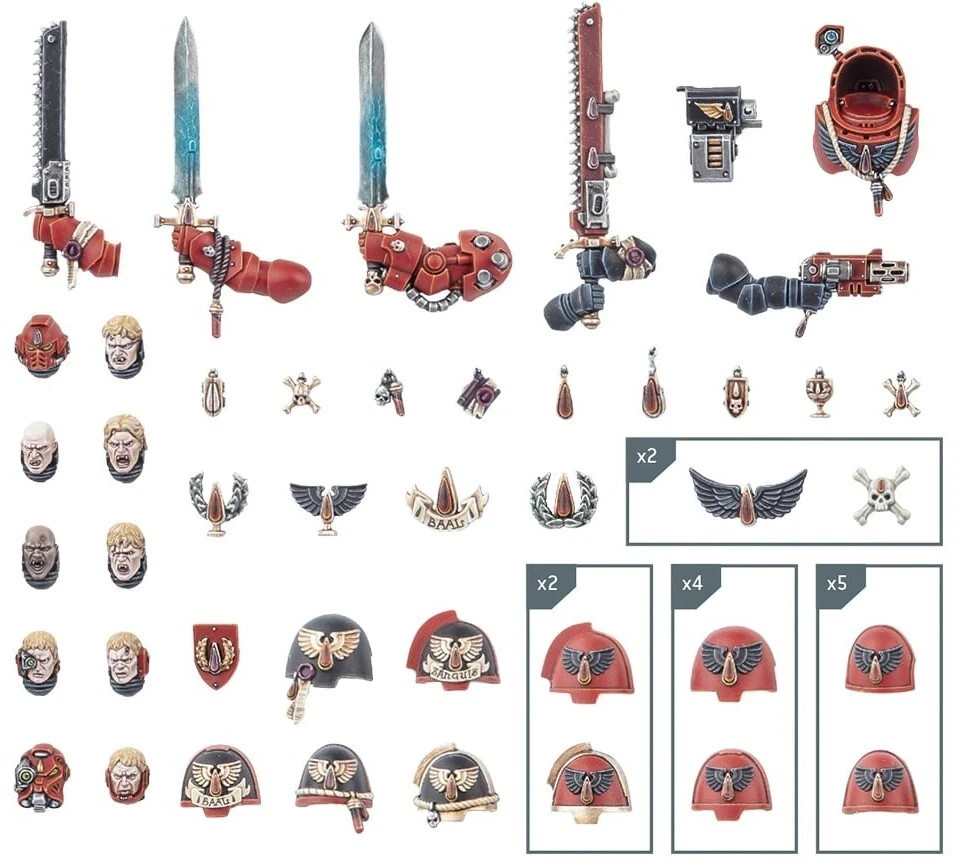 [BITS] Blood Angels: Upgrades and Transfers - New Parts / Bits - Warhammer 40K