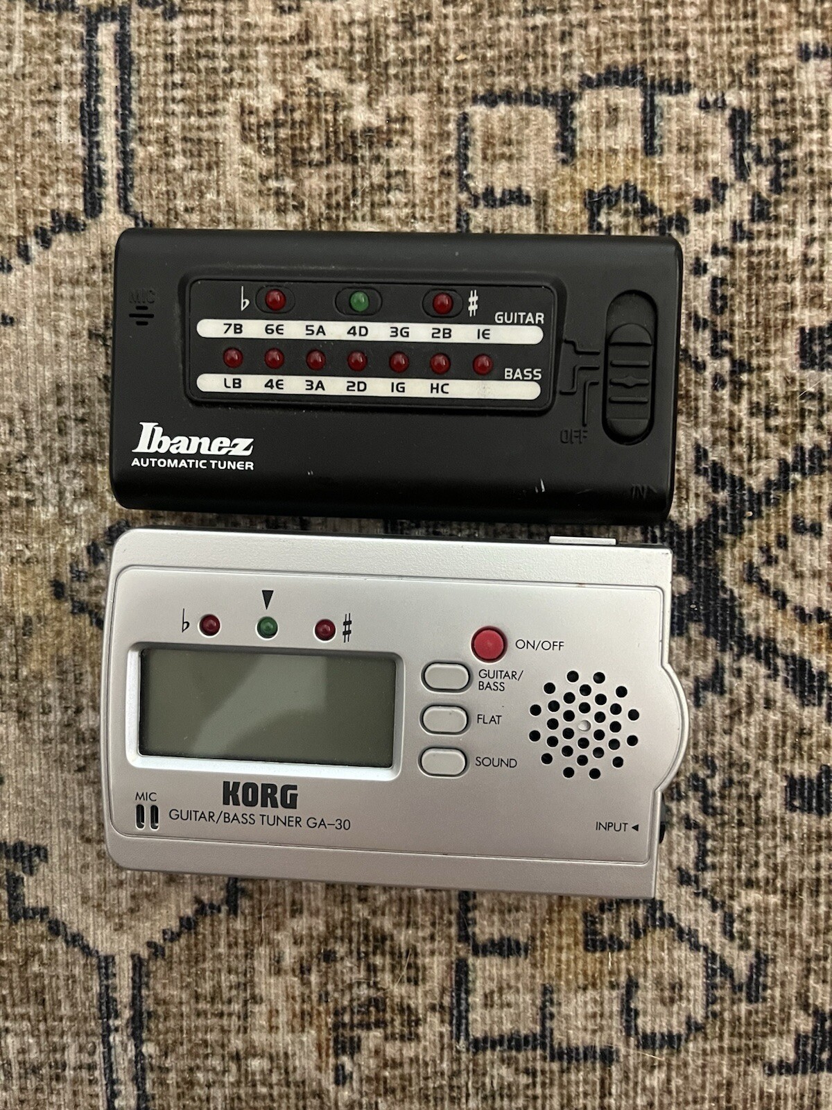 2 Guitar Auto Tuners Ibanez & korg