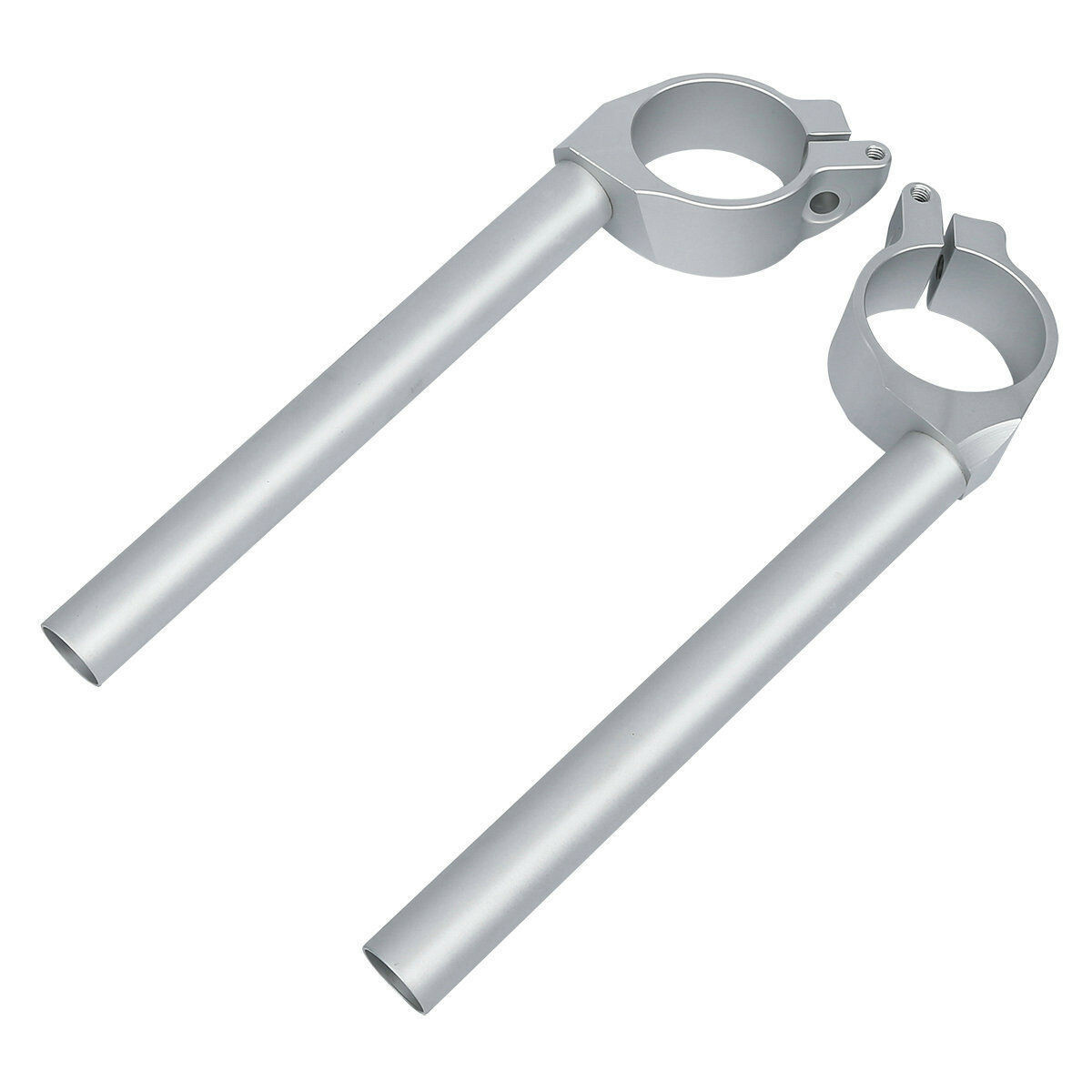 Silver Clip on Clipons Handle Bars Fit For Yamaha YZF R6 YZFR6 YZF-R6 2006-2016