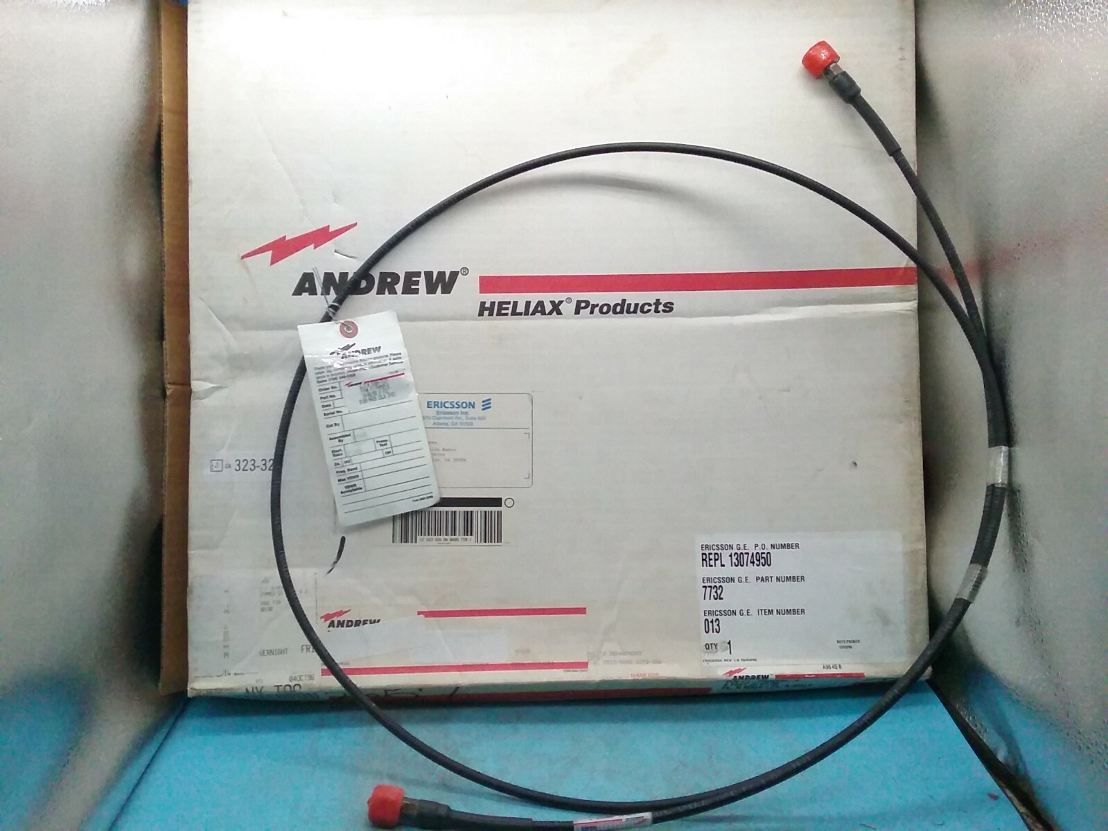 1 NOS ANDREW F1-PNMNM-8    8 FEET  (2.44M) PL. N MALE / PL. N MALE