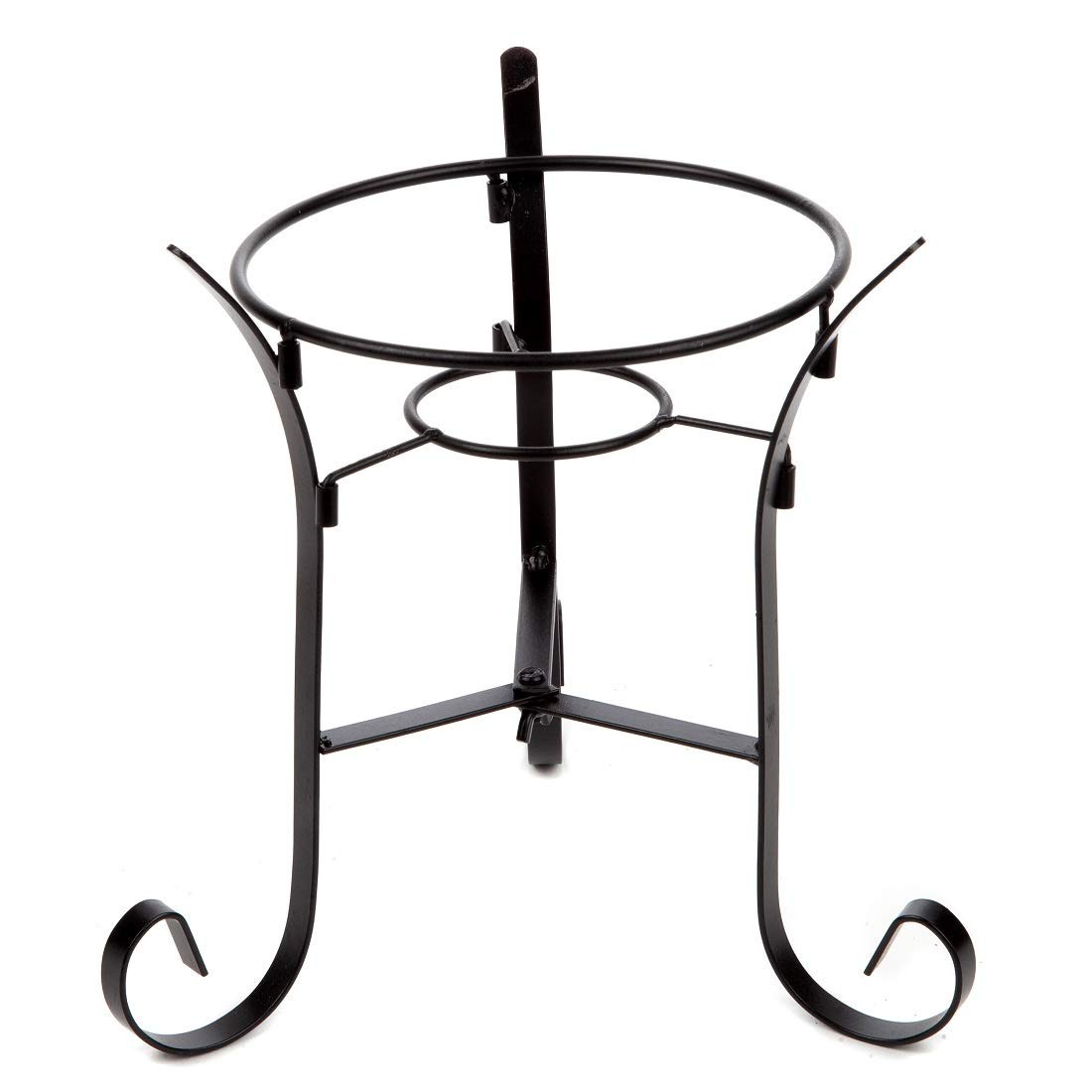 Lily's Home Metal Gazing Ball Stand - Fits 10 to 12 Inch & Glass Black