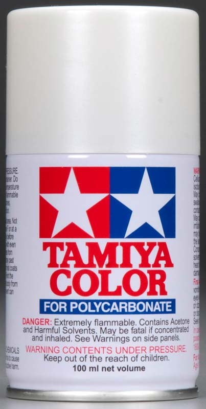Tamiya PS-57 Pearl White Poly-carbonate Spray Paint 86057