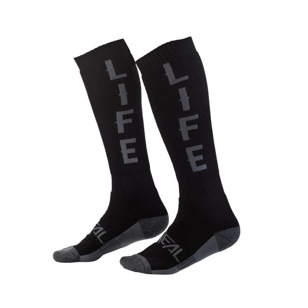O'Neal Pro MX Ride Life Sox Motocross Offroad Socks Black 0356-762