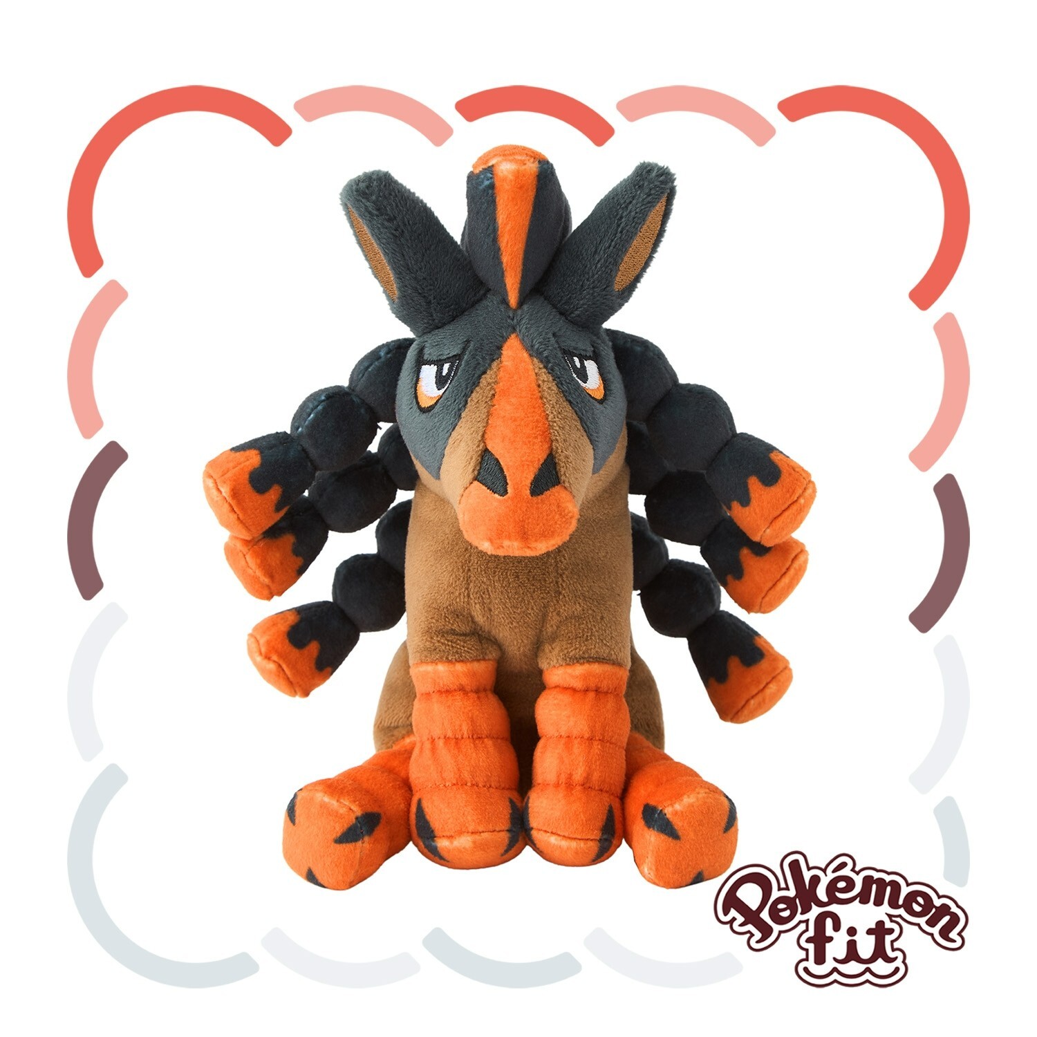Pokemon Center Fit Plush Doll - 750 Mudsdale 6in Ground Clydesdale Horse Alola