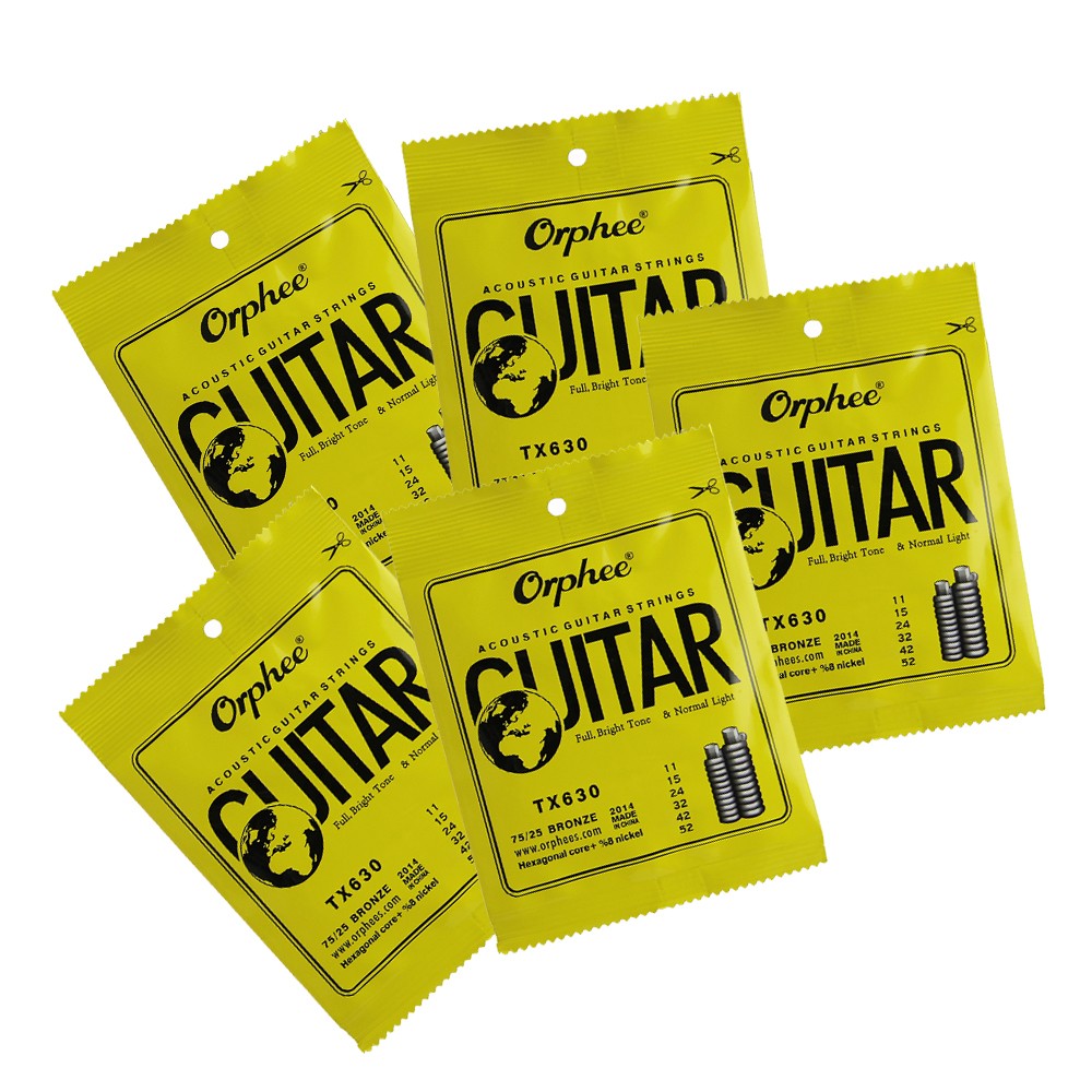 10SET Orphee RX19 Guitar Strings Set Hexagonal Carbon Steel 011-052inch 6pcs/set