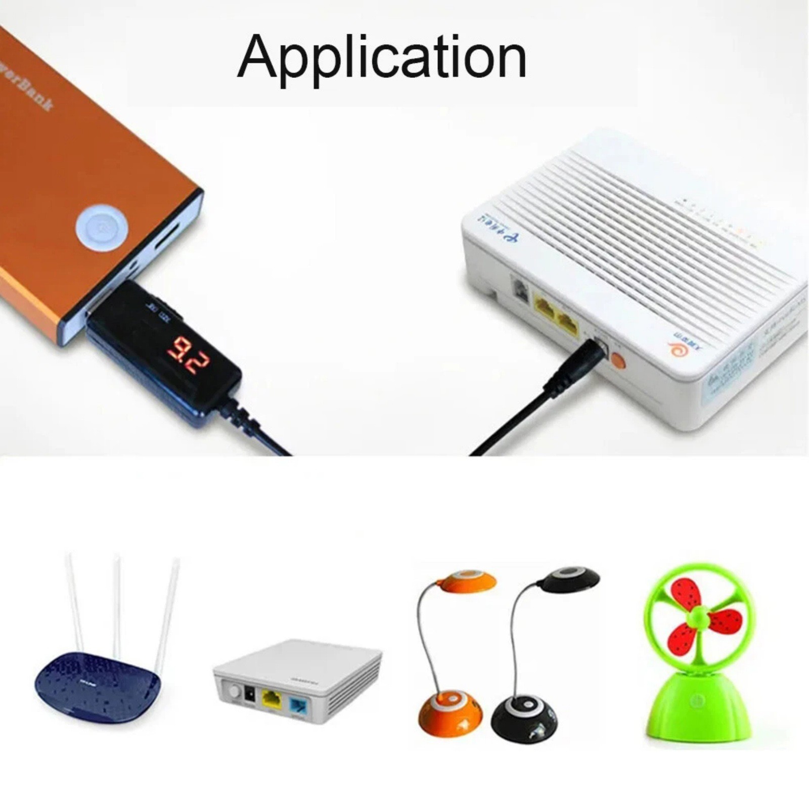 Dual Output Step-Up Converter 9V/12V Selectable via Switch w/LED Display 8 DC