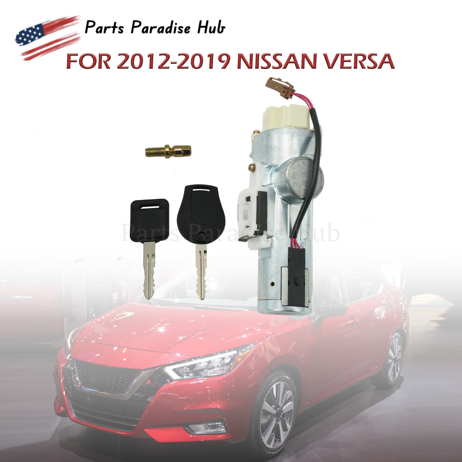 Ignition Lock Cylinder Switch Key D8700-1HL0A For 2012-2019 Nissan Versa