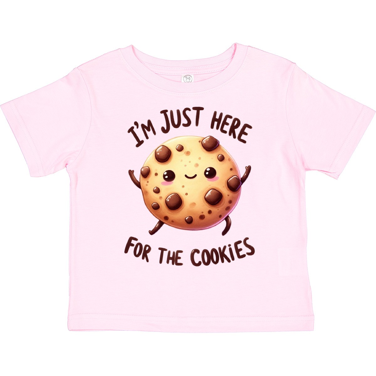 Inktastic I'm Just Here For The Cookies Toddler T-Shirt Chocolate Chip Child Kid