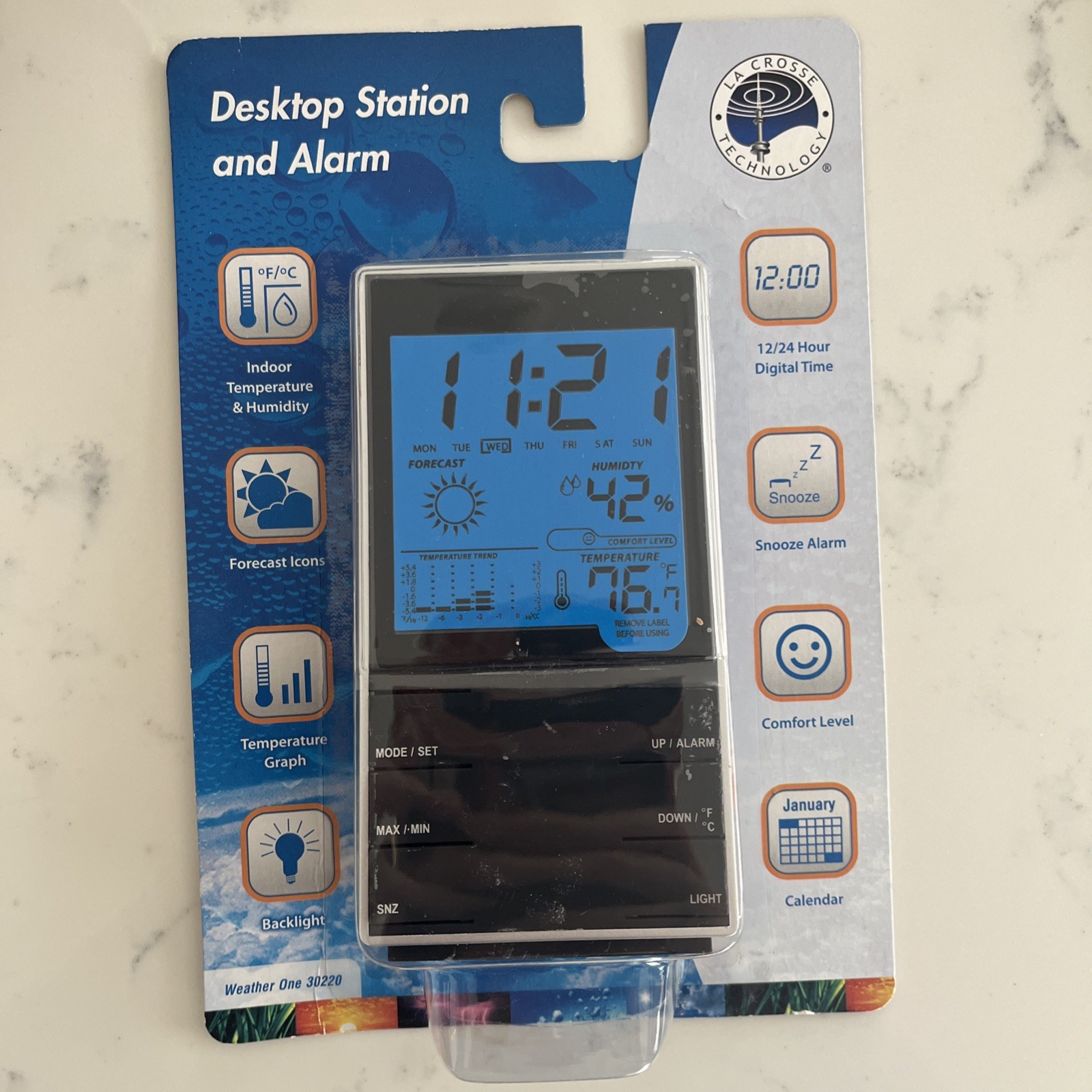 La Crosse Wireless Weather Station Weather One 30220 JCBP Comfort Level Indicat