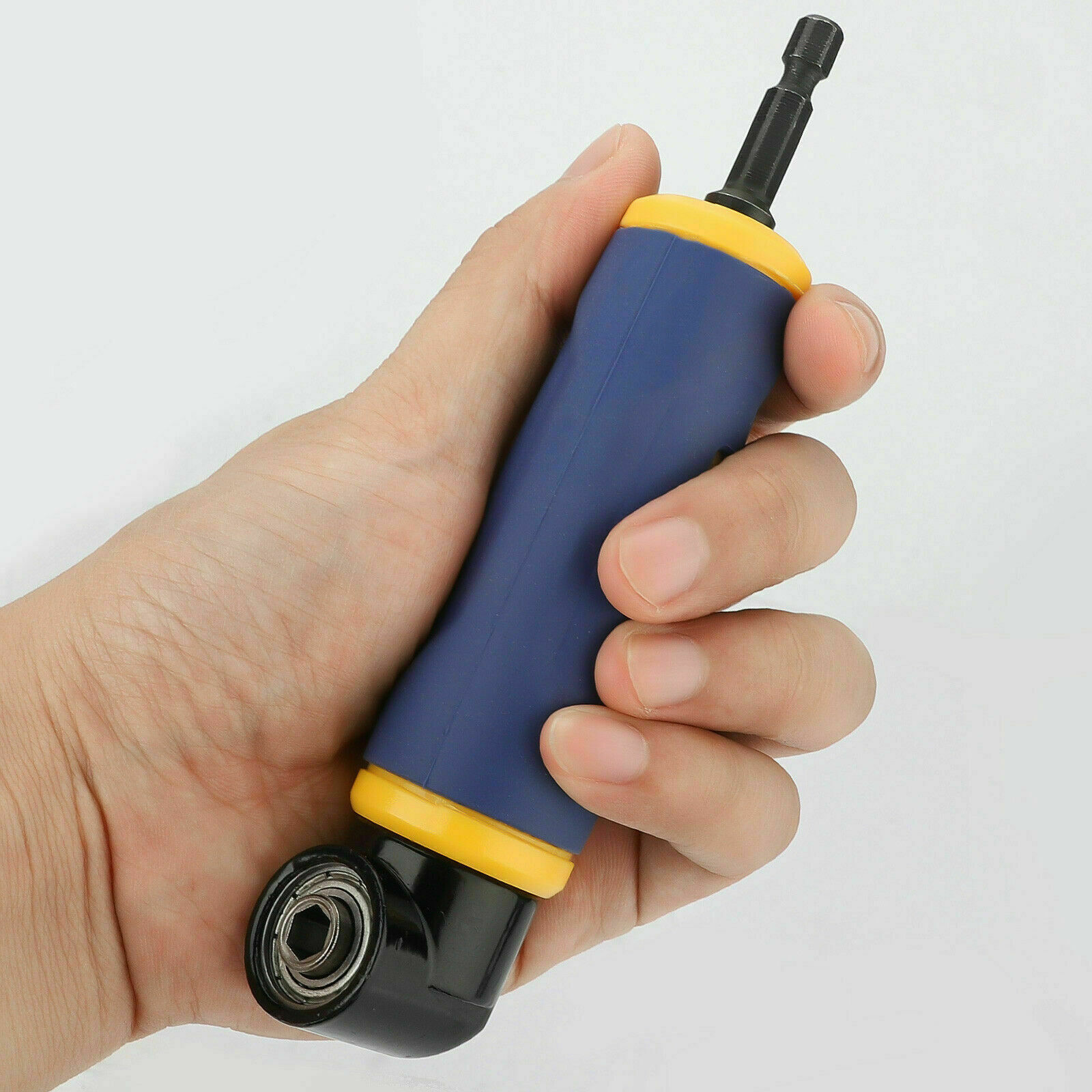 90 Degree Right Angle Extension Screwdriver Socket Adapter Drill Attachment Tool