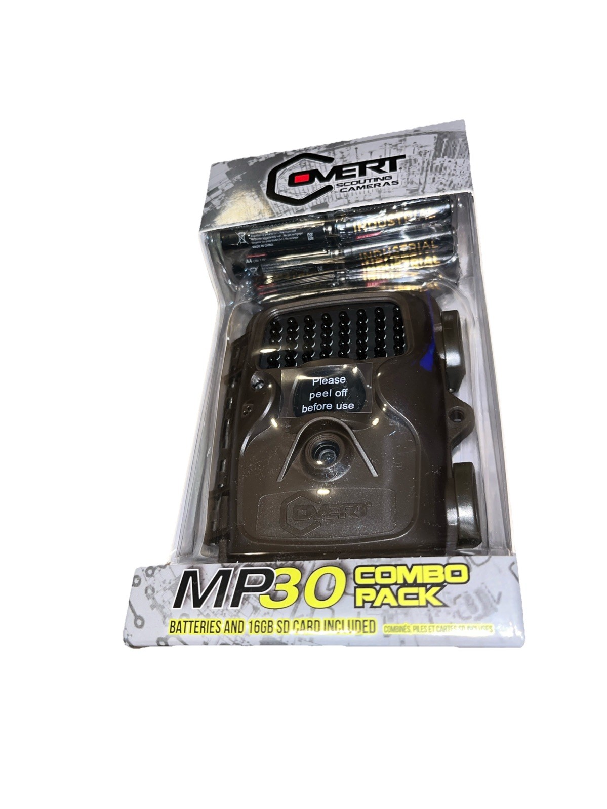 NEW Covert Scouting Camera MP30 Trail Cam Combo Pack Includes SD Card, Batteries