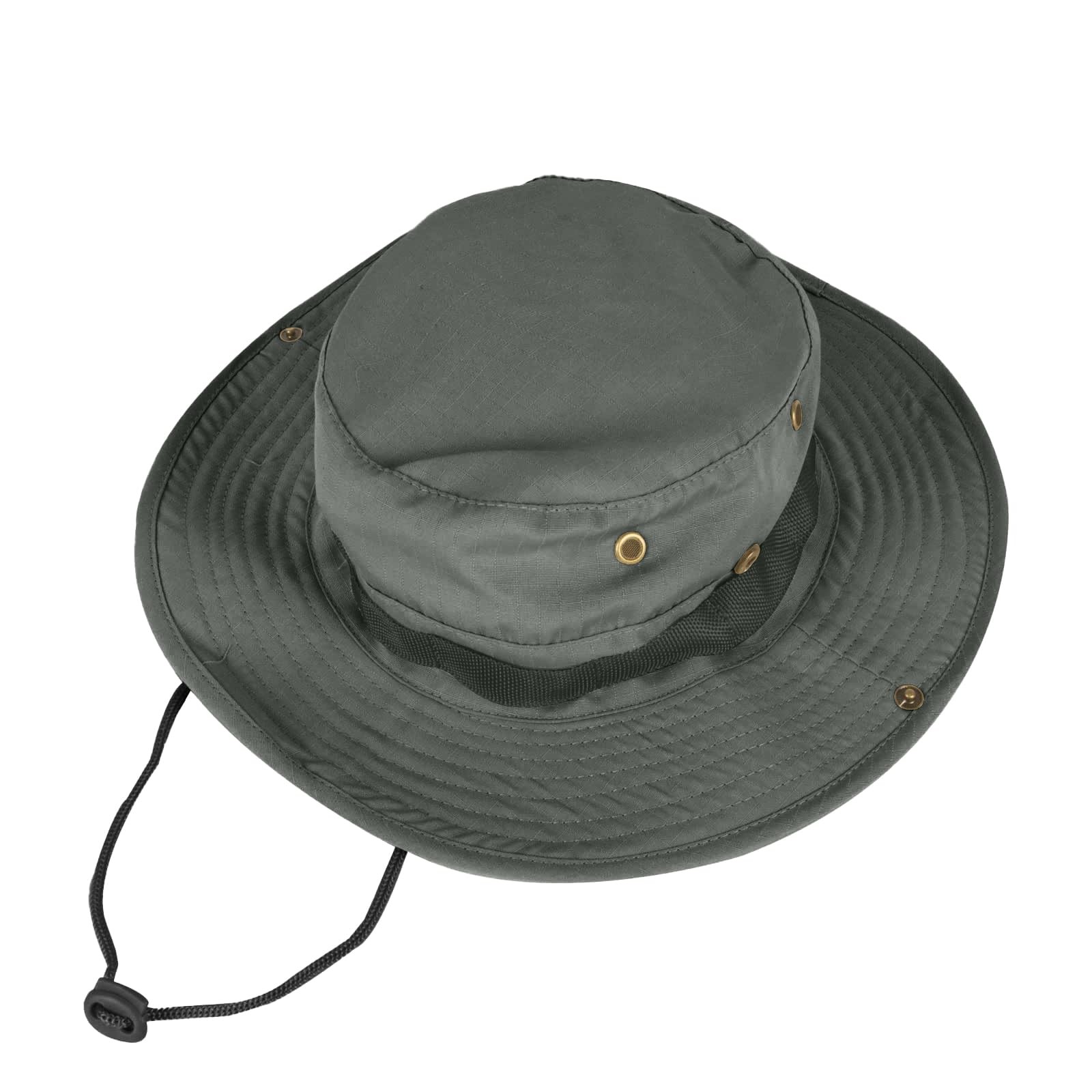 Sun Hats for Men Women Bucket Hat UPF 50+ Boonie 6 3/4-6 7/8, 1pack-dark Gray