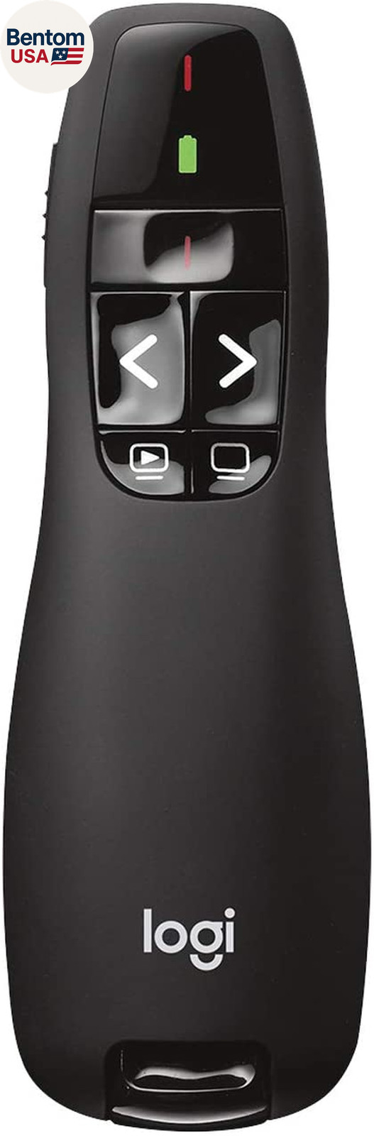 Logitech Wireless Presenter R400, USB-A Powerpoint Clicker with Laser Pointer, W