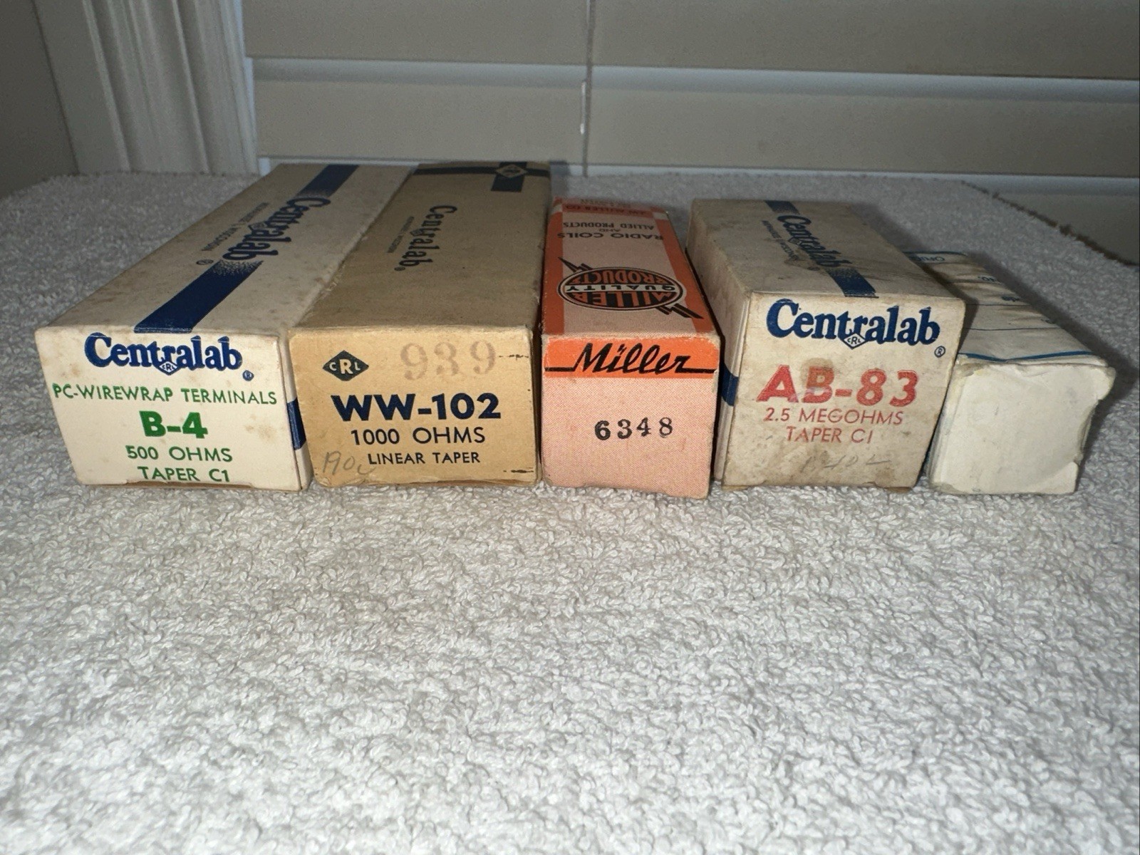Vintage Centralab, Miller-Taper, Coils, Instructions. Tube Radio