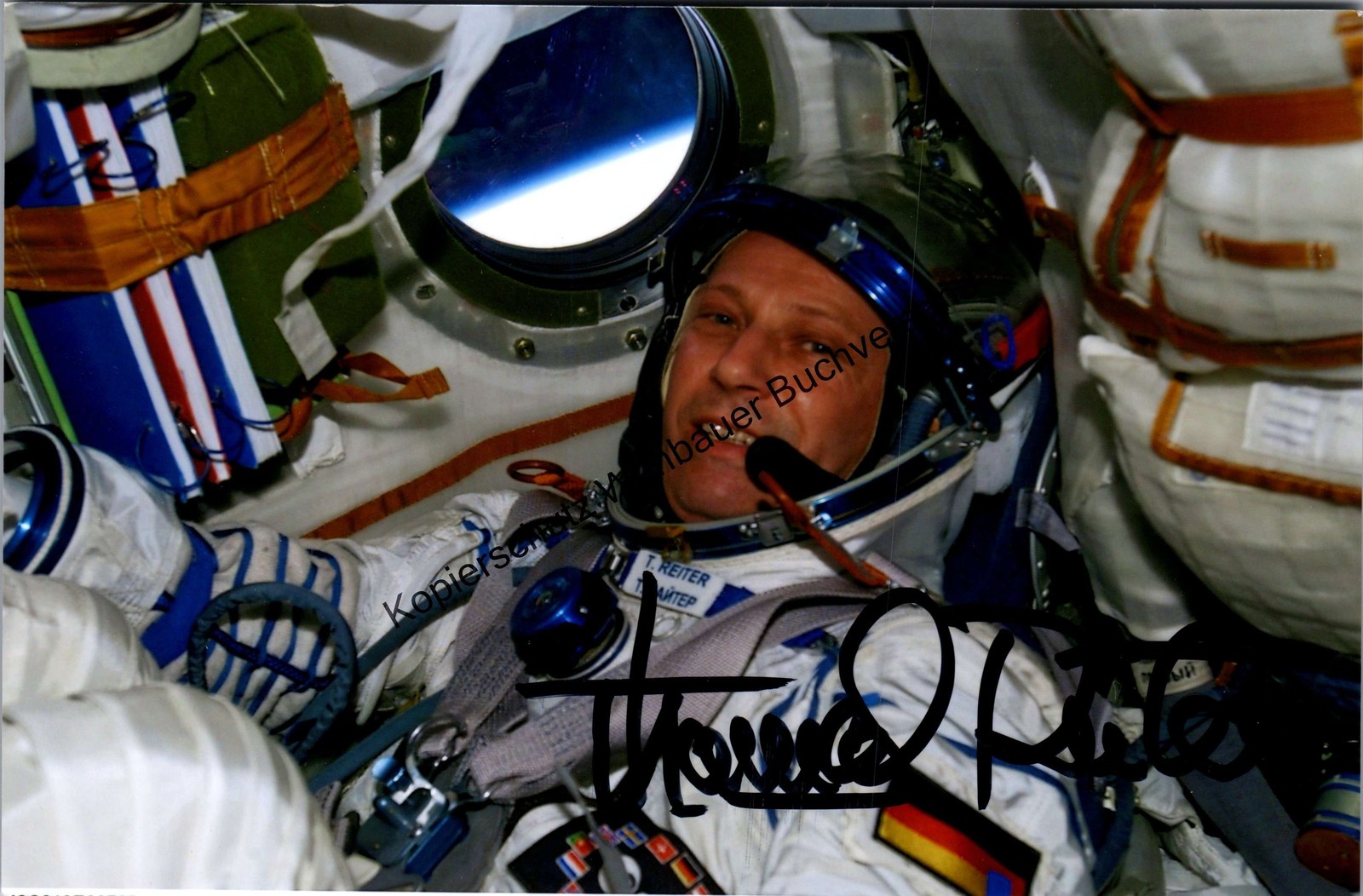 Original autograph Thomas Reiter astronaut // autograph signed signed 304921
