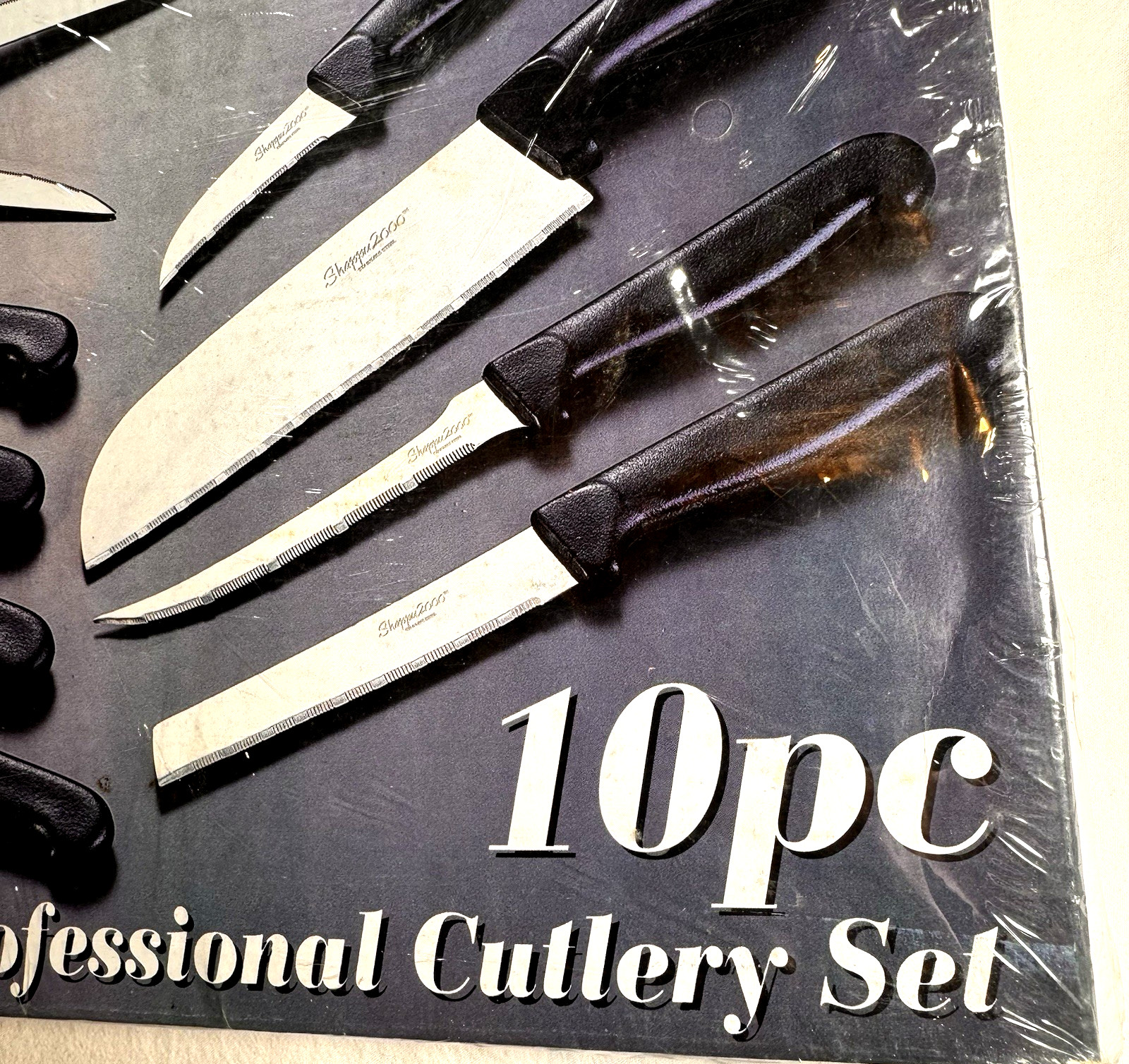 NEW Vintage Shappu 2000 10 Pc Knife Set 1998 Stainless Steel Dishwasher Safe