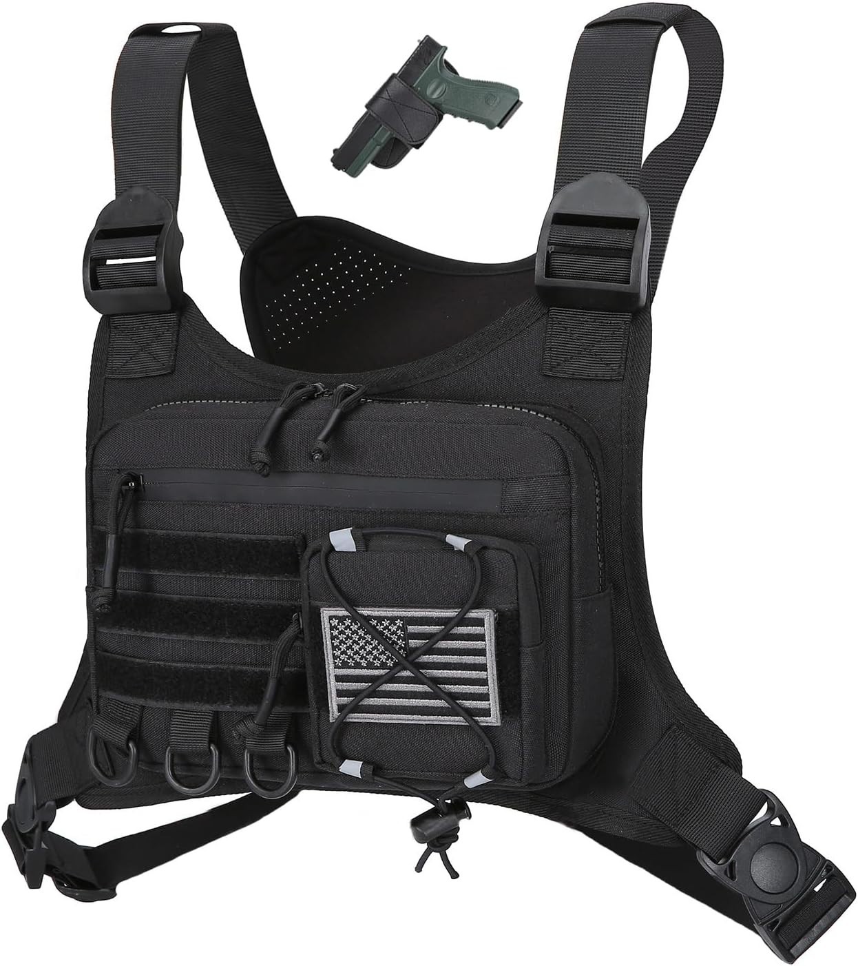 Bolsa Tactica Paquete Chaleco De Pecho Bolso Militar Mochila Pechera Para Hombre
