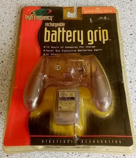 VINTAGE RARE HIGH FREQUENCY RECHARGEABLE BATTERY GRIP FOR GAME BOY COLOR NEW