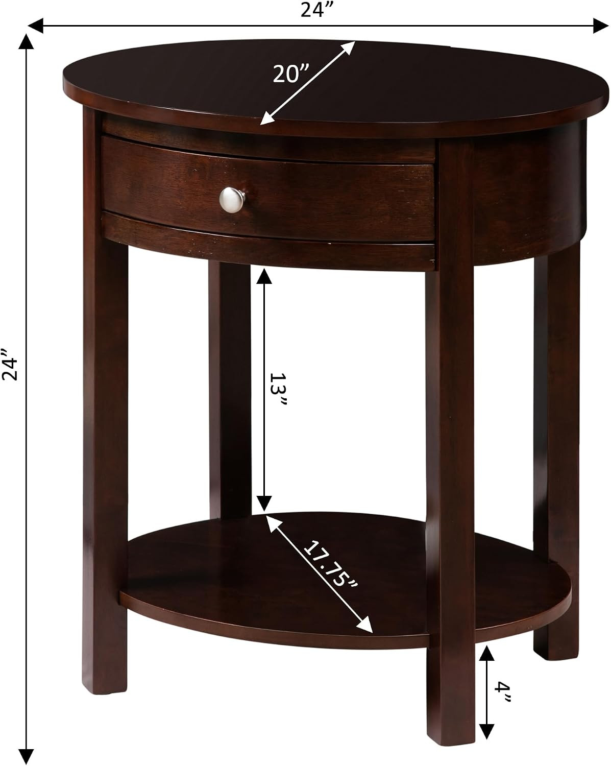 Classic Accents Cypress End Table, Espresso