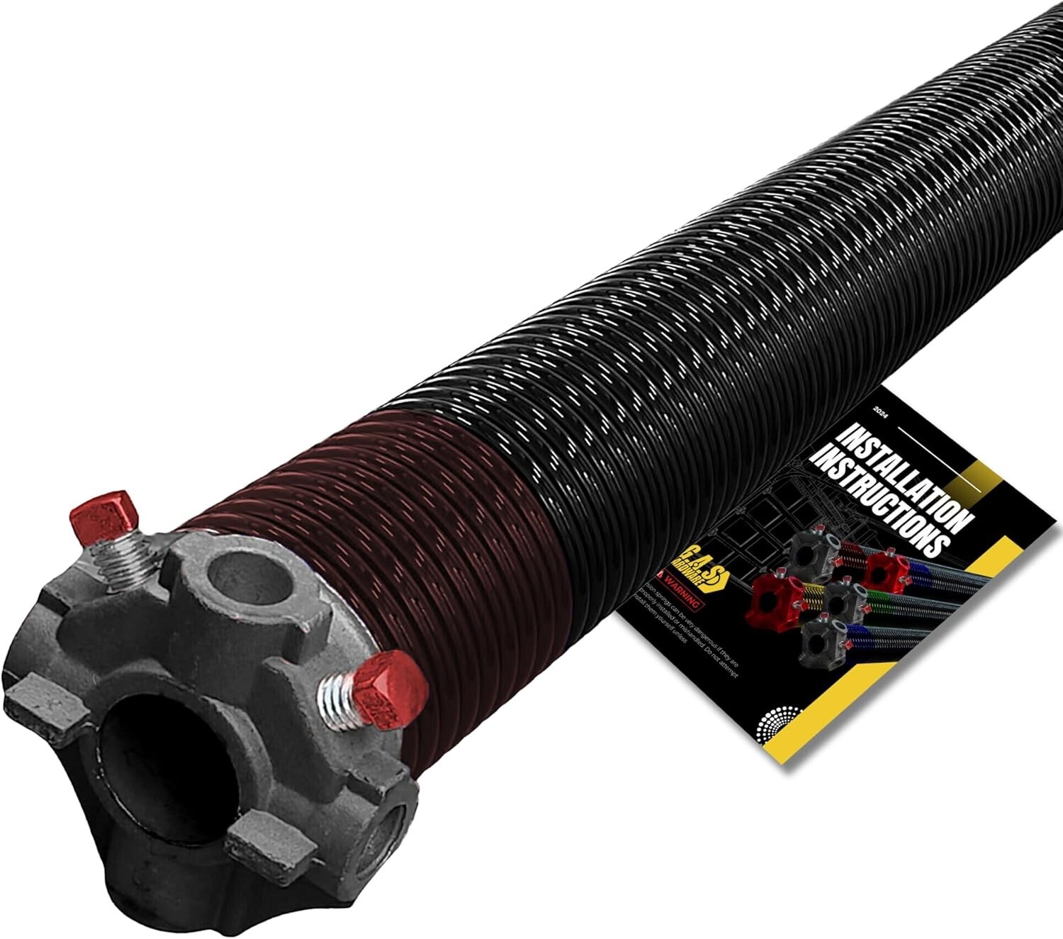 Garage Door Torsion Spring 234x2x25.25 Black for RIGHT SIDE of Garage Door