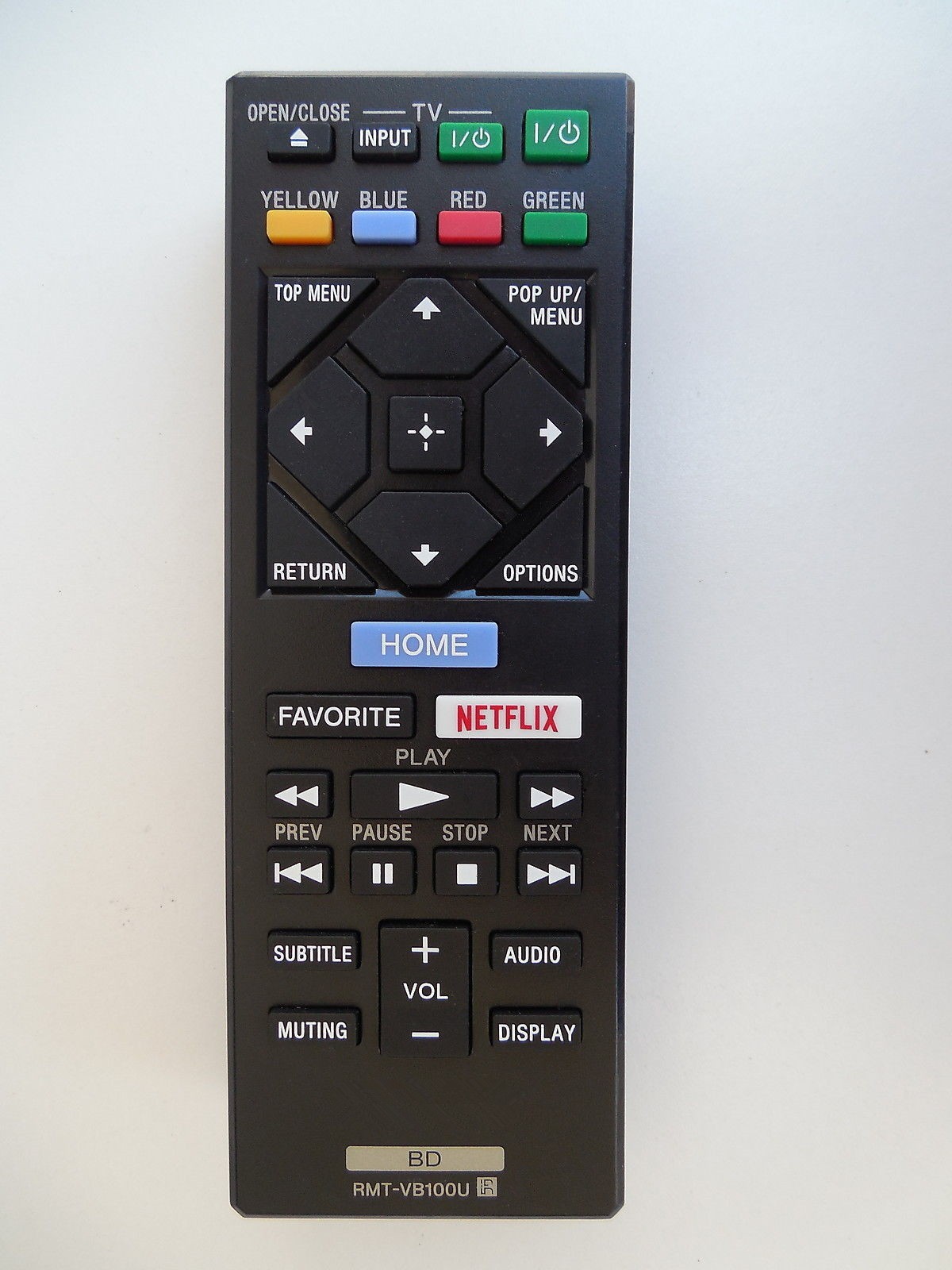 New Remote RMT-VB100U for Sony BDP-S3700 BDP-BX370 BDP-S1700 UBP-X700 UBP-UX70