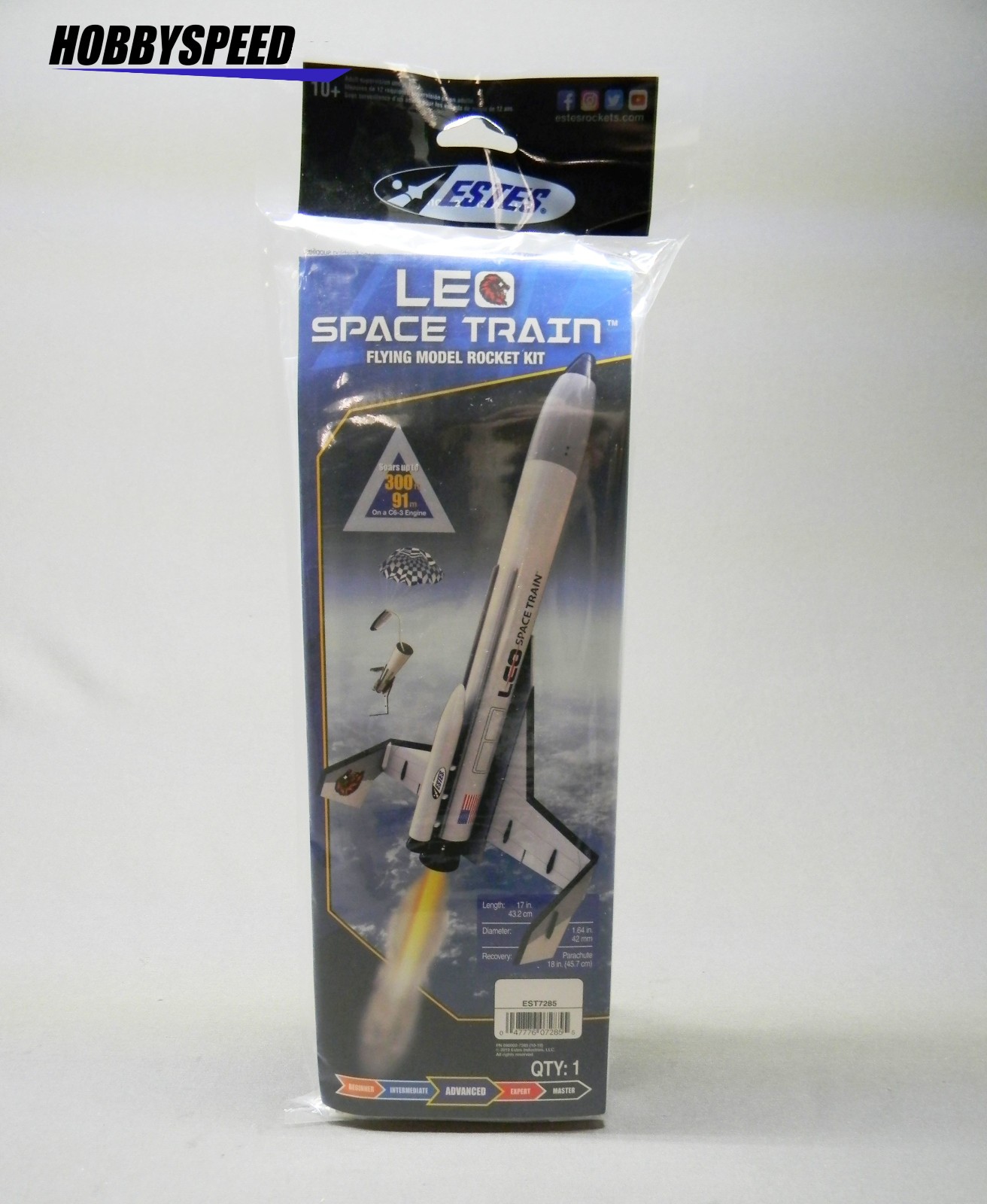 ESTES LEO SPACE TRAIN FLYING MODEL ROCKET KIT skill advanced nasa EST7285 NEW